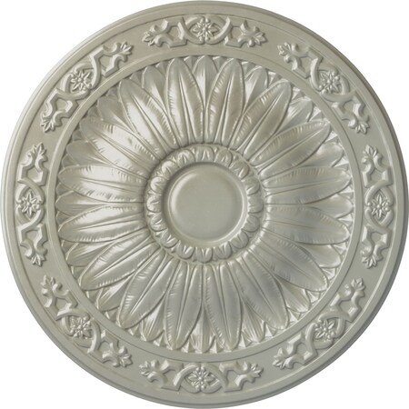 Ekena Millwork Lunel Ceiling Medallion (Fits Canopies up to 3 3/4"), Hand-Painted Flash Copper, 20 1/4"OD x 1 1/2"P CM20LUFCS